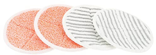 SEWOART Waschbare Mikrofaser Ersatzpads Dampfreiniger Zubehör 4 Stück Kompatibel Mit Bissell Dampfmopp Für Hartböden Teppich Laminat Fliesen