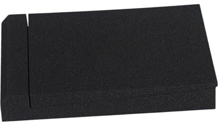 perfeclan Almohadillas de aislamiento para monitores de estudio para altavoces, soporte acústico con amortiguación de alta densidad, 20x30x4.5cm