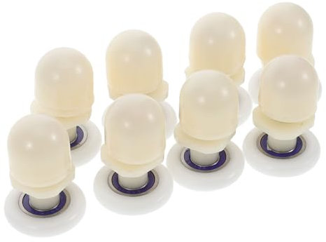 jojofuny 8pezzi Rotelle Per Porta Doccia Scorrevole in Nylon Robusto Ricambio Per Porta Doccia in Vetro Guide Per Scorrimento Facile Senza Inceppamenti Adatto Bagni Di Varie Dimensioni