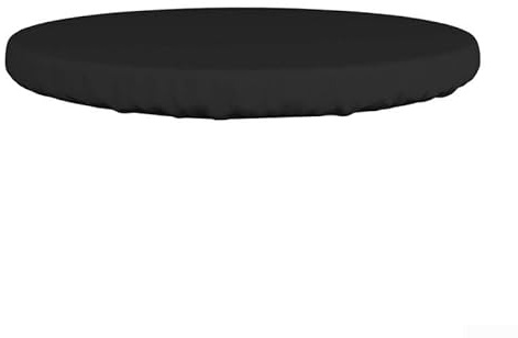 PETSTIBLE Circular Garden Table Top Covers, Oxford Cloth Round Table Dust Cover Outdoor Furniture Protector Waterproof Cover For Patio Tables Black(153 * 10CM)