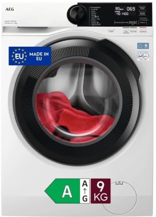 AEG LR6FE94 Lavatrice Carica Frontale 9 kg ProSense Serie 6000 | 9 kg di carico, carica frontale, funzione ProSense, serie 6000