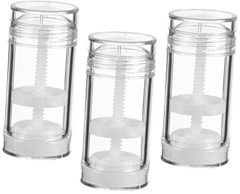 ARTSEWPLY 3 Tubos Recargables para Desodorante en Barra de 15g Tapa, Material As sin Fugas, Ideales para Camping y Uso en Casa