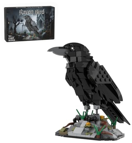 MasterBrickPlay Petits blocs de construction d'oiseaux, modèle pour adultes, thème animal, jouet de brique, kit créatif d'oiseaux, artisanat naturel (357 pièces)