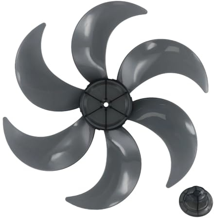 DGEJWMSC Ventilateur de rechange à 6 pales de 16 pouces, hélice grise for modèles de table et sur pied