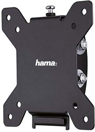 Hama TV-Wandhalterung TILT, neigbar, für 25-66 cm Diagonale (10-26 Zoll), für max. 30 kg, VESA bis 100 x 100, Wandabstand 3,5 cm, schwarz