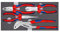 Knipex Jeu de pinces sur plateaux en mousse 00 20 01 V17