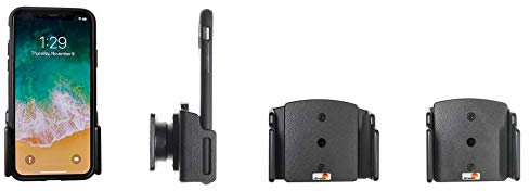 Brodit 711013 Passive verstellbare Halterung für Apple iPhone X, iPhone XR & iPhone XS, iPhone 11, schwarz