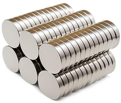 Yizhet 50 Stück Mini Magnete Kühlschrank Klein Gelten für Magnettafel Whiteboard Tafel Pinnwand u.v.m. (10 x 2mm)