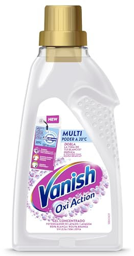 Vanish Oxi Advance Quitamanchas y blanqueador para ropa blanca, Sin lejía, Aroma Rosa, En gel, 1500 ml