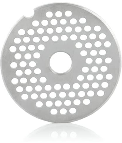 Mahlzeit Lochscheibe ø 3 mm für Profi Fleischwolf elektrisch | ø 5 cm | Ersatzzubehör, Edelstahl Platten Messer, Lochscheibenersatz, Aufsatz Fleischwolf professionell