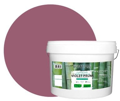 BOX DECO COULEURS Pintura natural ecológica interior exterior aspecto mate Natura – 10L, morado ciruela