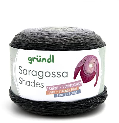 gründl Strickwolle Saragossa Shades 250g 1000m Baumwolle Acryl Mix