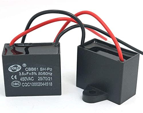 Fasizi 2st CBB61 3,5uF 450V AC 50/60Hz Luftkonditioneringsfläkt Motor Körkondensator