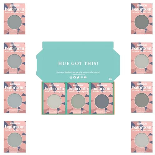 Rust-Oleum Bathroom Cabinet Paint in Satin Finish – Dusky Greys Tester Box