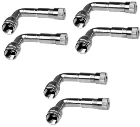 SOLUSTRE 3 Sets 90-grad-ventil Für Roller Fahrrad Universaladapter Metallkappe Einfache Installation Silber 2 Stück X 3