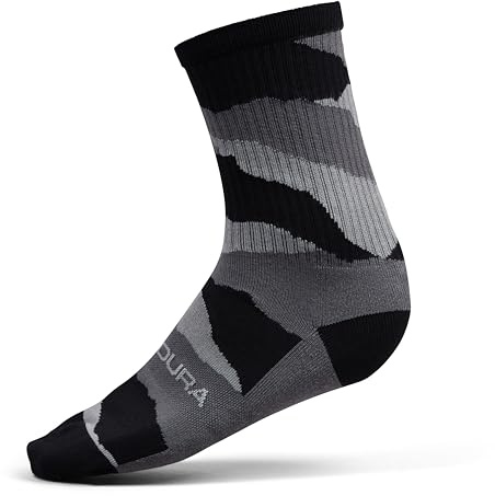 Endura Herren Peak Radsport-Socken (Doppelpack) | Leicht | Feuchtigkeitsableitend Socken, Schwarz, L-XL
