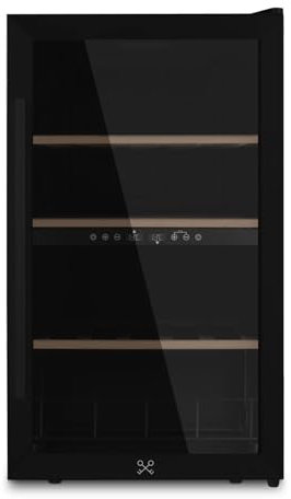 LES PETITS CHAMPS Vinoteca de 32 botellas CAVCDB32 doble zona 5-18°C, acero inoxidable, silenciosa