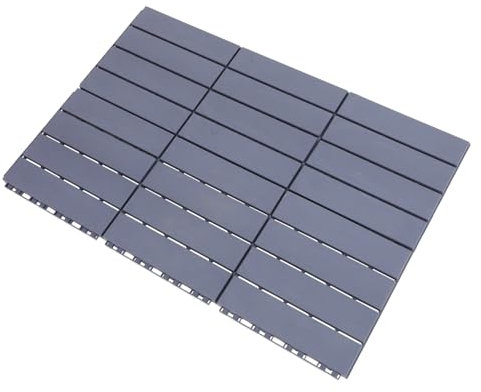 UKCOCO 6pezzi Piastrelle Interattive Per Pavimentazione Resistente Per Patio e Balcone Facile Installazione Blu Grigio