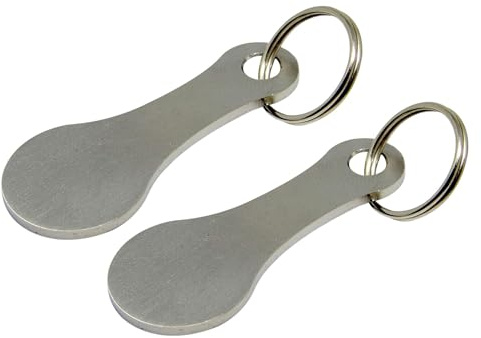 Shopping Cart Keys - Shopping Trolley For Supermarket | New Trolley Coin, Aluminum Alloy Store Tags, Key Ring Market Pass, Basket Tab for Retail Use, Supermarket Accessories