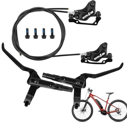 Générique Hydraulische für Mountainbike, hydraulisch, 2-teilig, für Fahrräder | Set aus robusten Fahrradbremsen, hinten rechts 1600 mm, Links 850 mm, für Mountainbikes