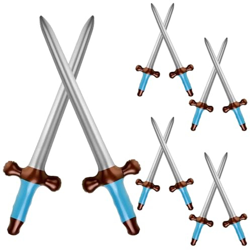 pclapora 10 Pièces Gonflables Jouet Épée, 60 cm Gonflables D'épée de Pirate, Epee Enfant, Gonflable Mousse Épées, pour Enfants Fête à Thème d'anniversaire Halloween Costume Cosplay Fournitures