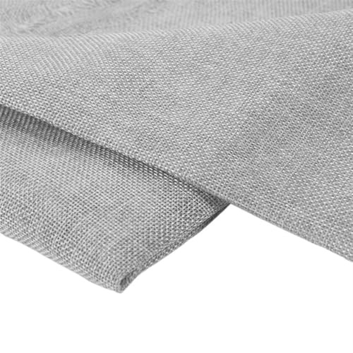 Dammduk för högtalare, 100x145cm linnetyg skyddande dammtät nätduk stereotyg ersättning for mediaskåp KTV-boxar(Light grey)