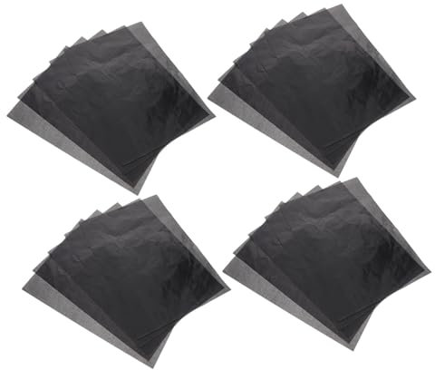 KONTONTY 50 Blatt Hochwertiges Kohlepapier für Präzises Zeichnen Übertragen von Mustern Stoffe Holzprojekte und für Künstler und Designer