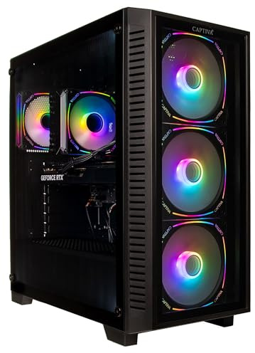 Captiva PC Highend Gaming R89-506 | AMD Ryzen 7 7800X3D | 64GB DDR5 RAM | NVIDIA GeForce RTX 5070 Ti 16GB | 2 TB SSD | Windows 11 Home
