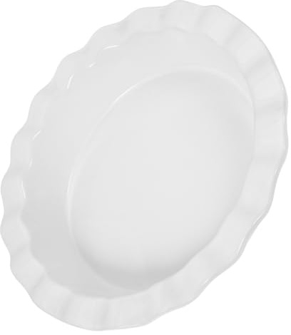 Healifty Teglia Pizza Rotonda in Ceramica Antiaderente Resistente e Leggera Piatto Da Forno Per Torte e Pizze Design Liscio e Profondo Per Cottura Uniforme