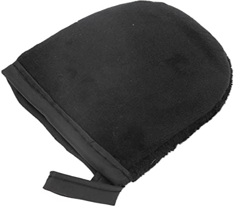 Eminchu Wiederverwendbare Bräunungshandschuhe, Mikrofaser-Selbstbräuner-Lotionsapplikator für eine Reibungslose Anwendung, 1 Packung (BLACK)