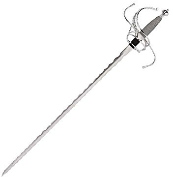 Replik Rapier aus dem 17. Jahrhundert,mit Flammenklinge