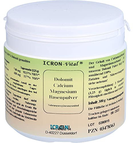 Dolomit Calcium Magnes.Basen Pulver Icron Vital