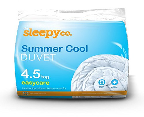 SW Living The Sleepy Co 4.5 Tog Hollowfibre Filled Polypropylene Duvet Quilt Non Allergenic (Double Bed Size (200cm x 200cm))