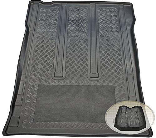 ZentimeX Z3081235 Antirutsch Kofferraumwanne fahrzeugspezifisch + Klett-Organizer (Laderaumwanne, Kofferraummatte)
