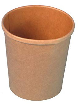 Pro DP 500 Bio Suppenbecher. Thermobecher für Soup to go, auch für kalte Speisen, Hartpapier+PLA kompostierbar, verschiedene Größen & passende Deckel - Inkl. Verpackungslizenz in D (300ml Becher)