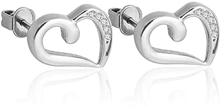 G23 Boucles d'oreilles en titane pour oreilles sensibles, boucles d'oreilles hexagonales à croix en forme de cœur pour femmes