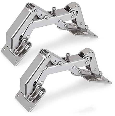 Salice Cerniere per Ante, Ampio Angolo D'apertura 170, per Mobili Cucina 2pz, Versione Aggiornata con Smorzamento Del Buffer, Acciaio inossidabile