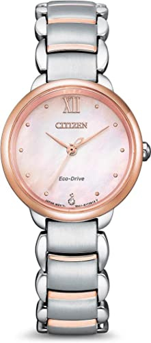 Citizen Damen Analog Eco-Drive Uhr mit Edelstahl Armband