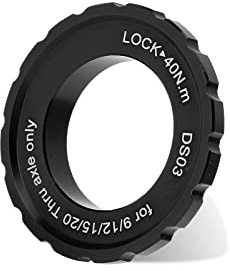 OUKENS Centerlock Lockring, Centerlock Lock Cover Ring Disc Rotor Lockring Rotoren Werkzeug für Fahrrad Mountainbike, Fahrradzubehör (Schwarz)