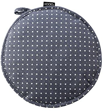 Koala Spain Calentador de Tortillas Mexicanas para Microondas, Resistente al Calor, Aislante térmico, Diseño Lunares Azul Algodón Reciclado