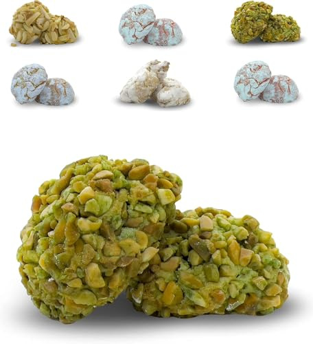 BRICIOLIAMO... [ 500gr. ] - Paste di Mandorla Artigianali Fresche - MANDORLA 40% - 6 GUSTI DISPONIBILI/BOX MISTO - Dolci Tipici Siciliani, Prodotte in Sicilia. (Pistacchio, BOX | 500 gr)
