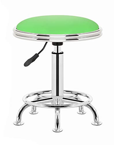 SIGOLY Hocker auf Rädern Mini-Arbeitsstuhl Kurzer Arbeitshocker, Home Beauty Massage Spa Kleine Werkbank, 42-54 5 Farben (Color : Green) Marriage