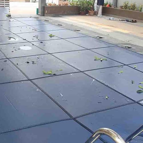 kubeier Pool Abdeckplane Winterabdeckung für Pool, Schwimmbadabdeckung rechteckig für den Bodeneinbaupool, PP-Material Poolabdeckung, Poolabdeckung Enges Netz, blau,3m×7m/10ft×23ft