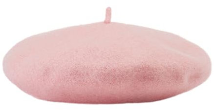 JOYHY Herren Unifarbe Wolle Künstler Französischer Baskenmütze Barette Hüte Wasser Rosa