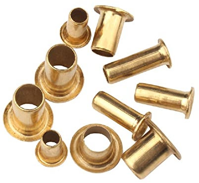 Nietmuttern, Abstandshalter aus Edelstahl mit Metallscheiben, Ösennieten aus Kupfer, Hohlnieten aus Kupfer, durchgehende Kupferbolzen mit Einzelrohr, Knopflöcher, M2–M2,5(M2*3 [500pcs])