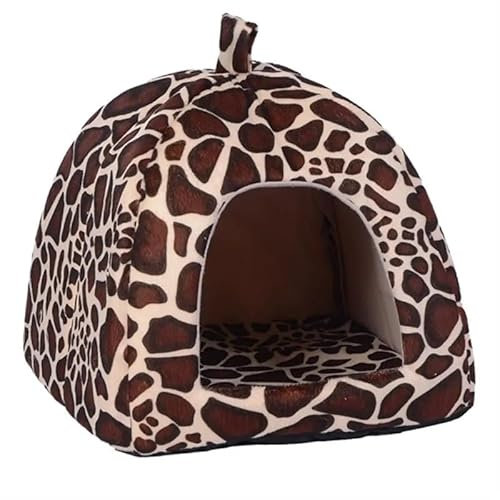 Hundebett mit Bezug, Höhle, Hundeversteck, Hundeschlafplatz, Hundehöhlenbett, Anti-Angst, rutschfest, waschbar, winddicht, warm, weich, ideal for Welpen und mittelgroße Hunde, Haustierbett, Hundebetth
