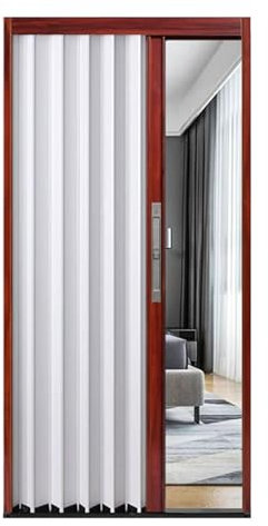 Schiebetür Falttür falttüren innentüren Raumteilertür Fürs Wohnzimmer, Schiebetüren Aus Aluminium Für Schränke, Faltbare Scheunentür Für Schuppen, Hühnerställe, Kleine Räume Und Mobilheime(WxH 63x80in