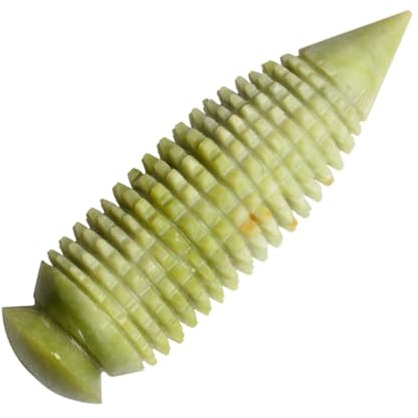Beavorty Jade Massagestab für Rücken und Nacken Gesundheitsmassagegerät zur Durchblutung Entspannende Muskelrolle aus Grünem Jade Material für Fitness und Wellness