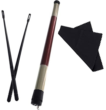 UPKOCH Flötenreinigungsset mit Reinigungstuch und Stäbchen für Flöten und Piccoloflöten Langlebiger Flötenreiniger zum Reinigen und Pflegen Des Instruments Schwarz