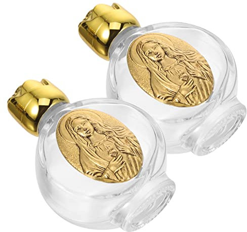 RORPOIR 2piezas Botella De Vidrio Recargable Perfume Decorativa Pequeña Para Bautizo